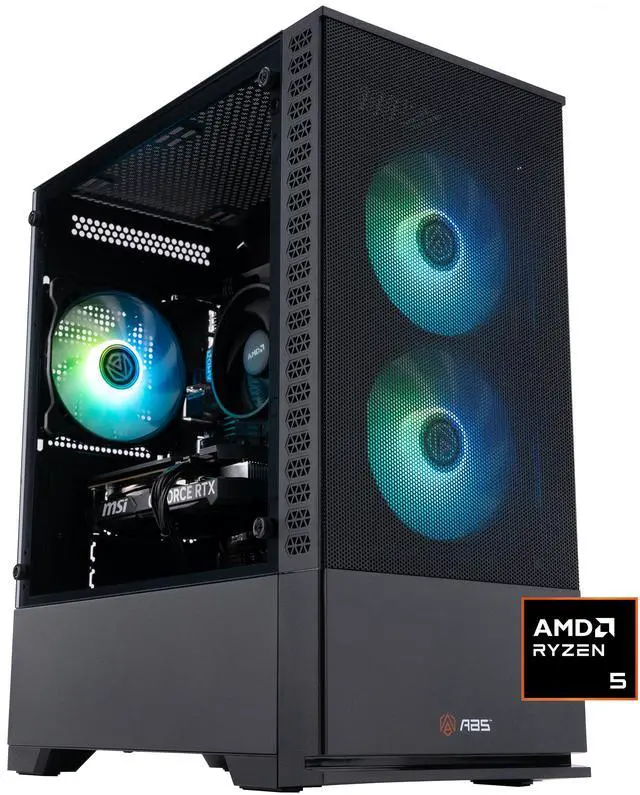 ABS Cyclone Aqua Gaming PC - AMD Ryzen 5 7600, RTX 4060, 16GB DDR5, 1TB SSD