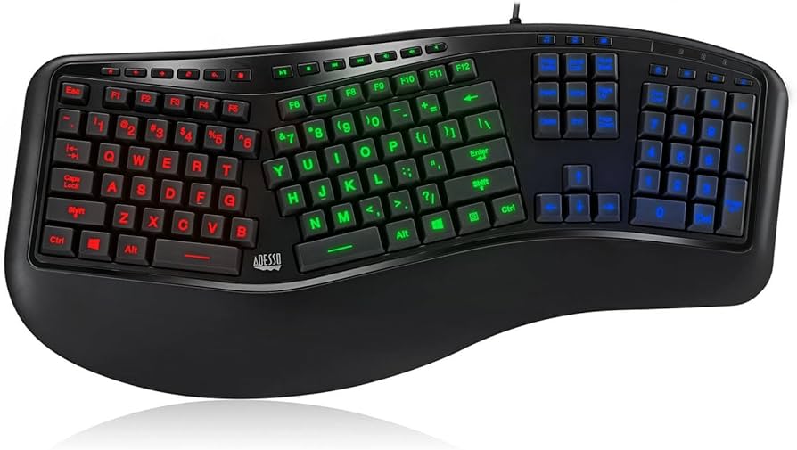 Adesso TrueFit Tenkeyless Ergo Keyboard