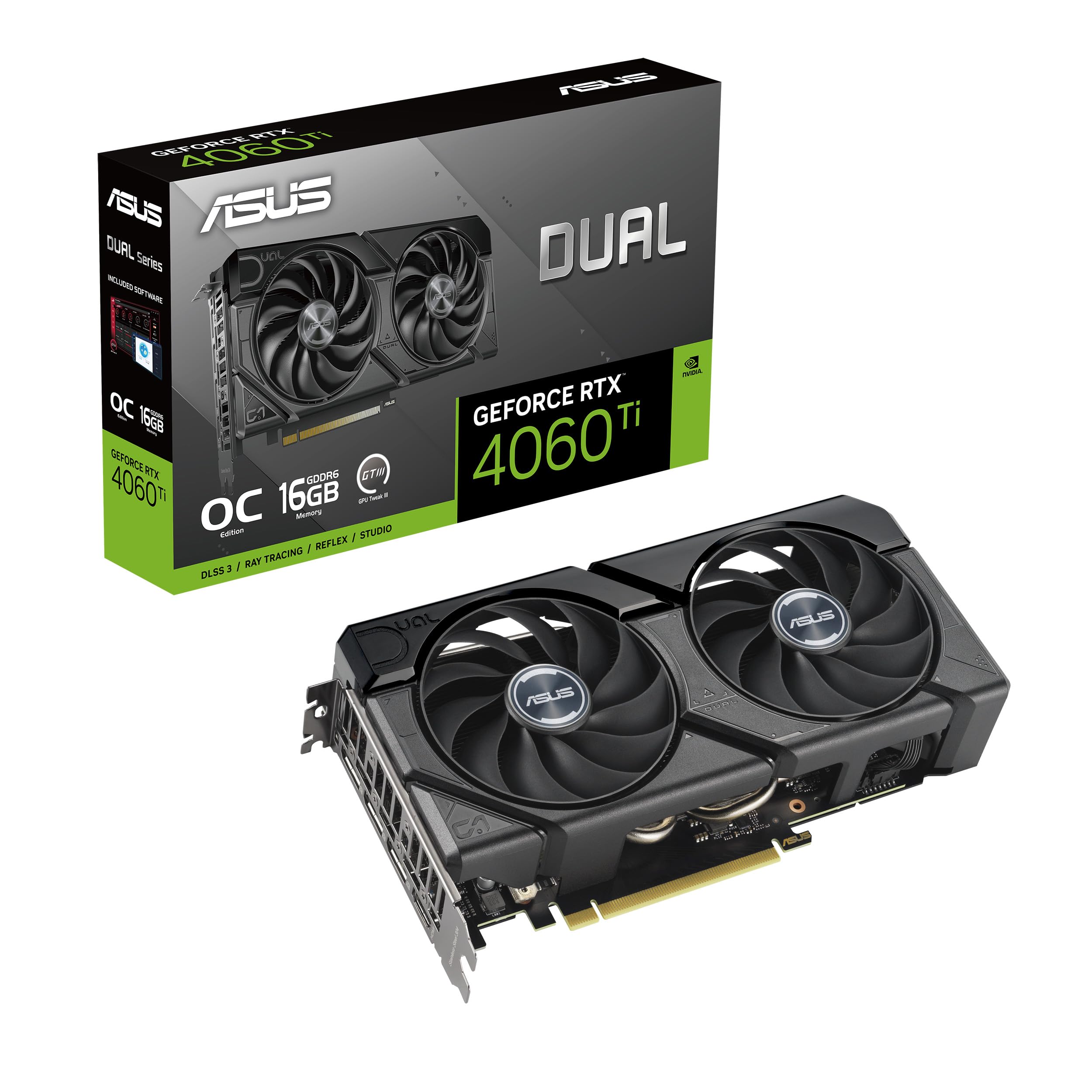ASUS Dual GeForce RTX 4060 Ti OC Edition 16GB GDDR6