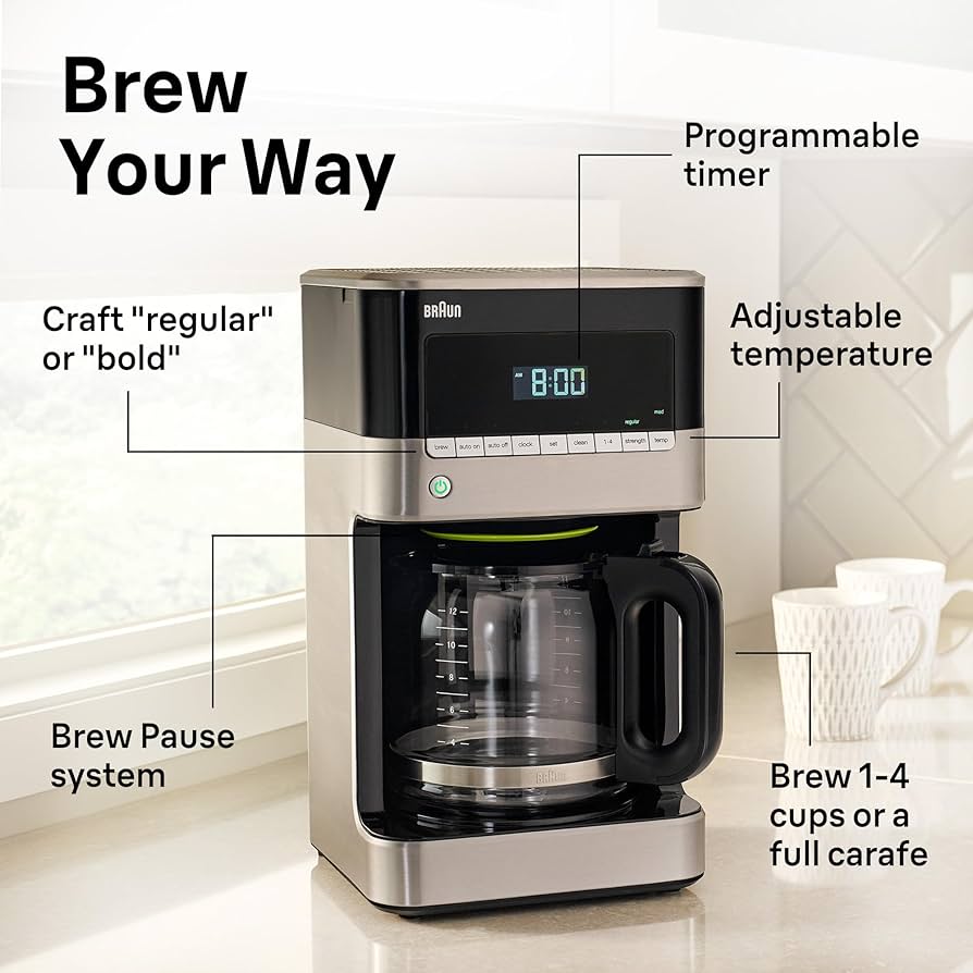 Braun BrewSense 12-Cup Coffee Maker