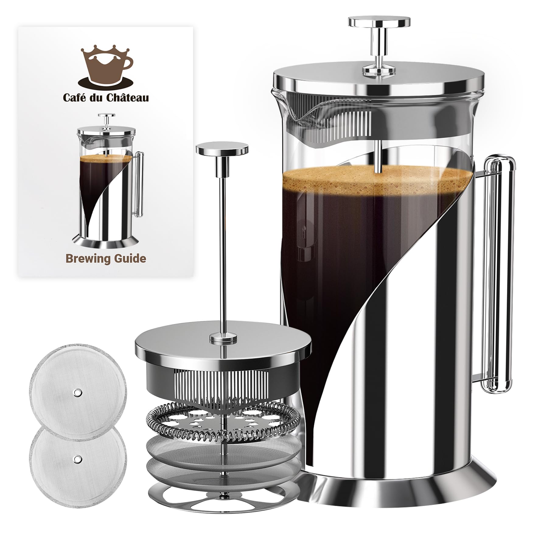 Cafe Du Chateau French Press 34oz