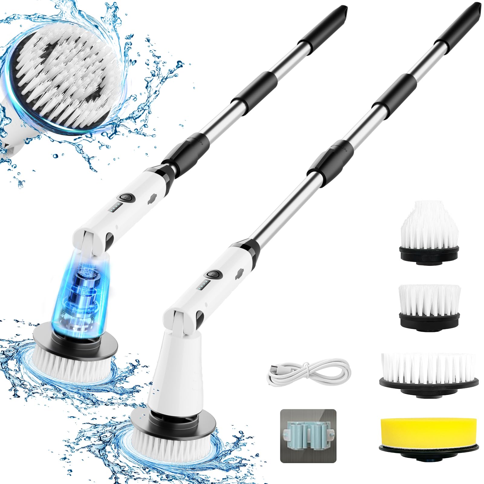 CleanBoss Electric Spin Scrubber with 10pc Accessories