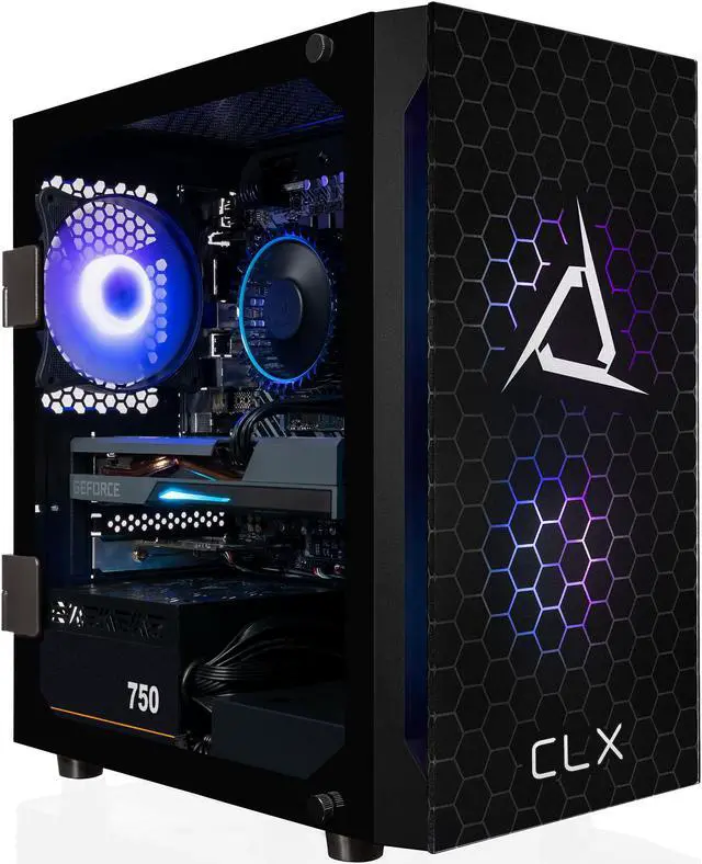 CLX Set Gaming Desktop - Intel i7-12700F, RTX 3060 Ti, 16GB DDR4, 1TB SSD