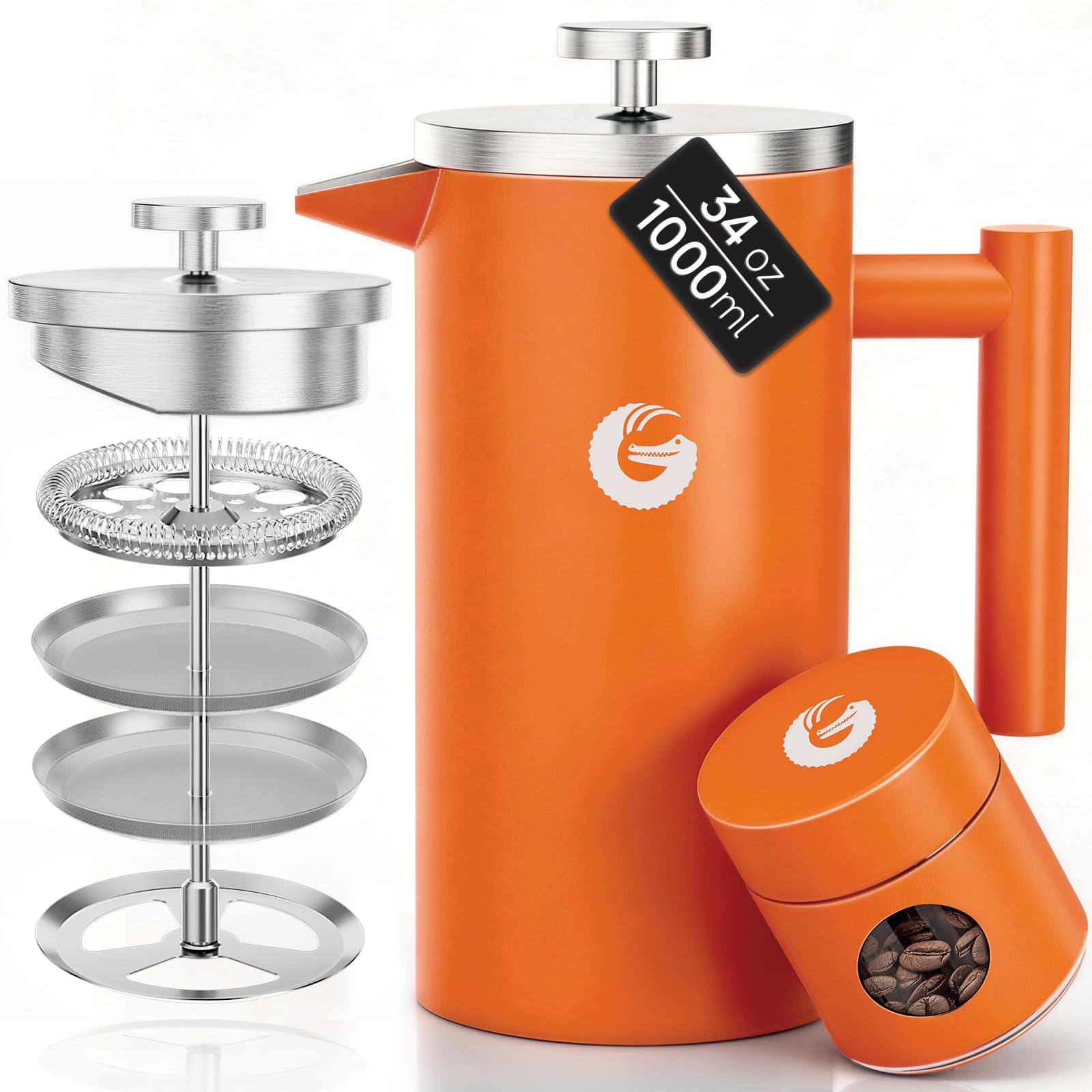 Coffee Gator French Press Coffee Maker 34oz