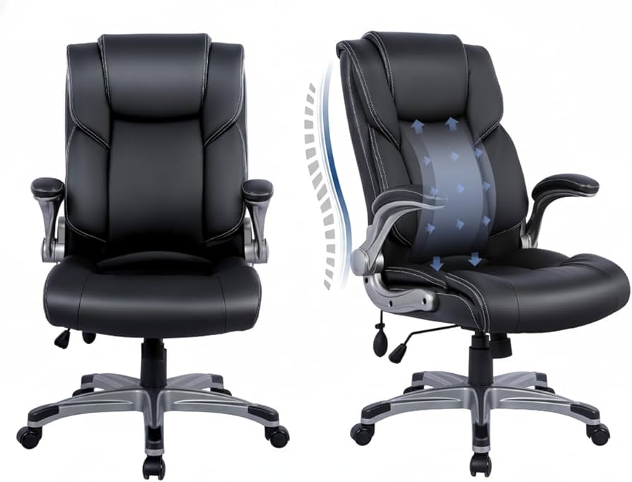 Colamy Big and Tall Leather Office Chair