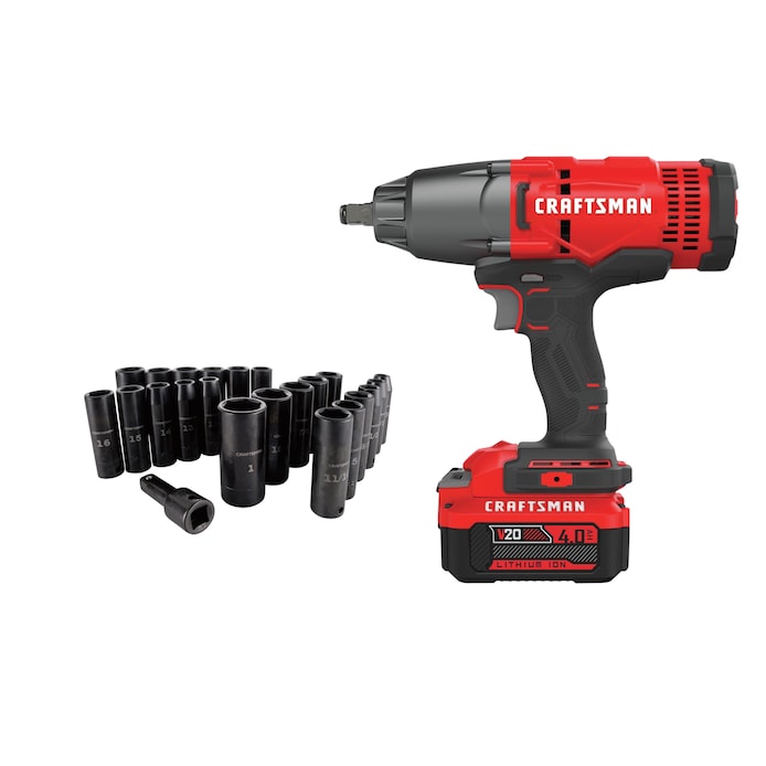 CRAFTSMAN CMCL701D2 V20 20V MAX 1/2" Impact Wrench Kit
