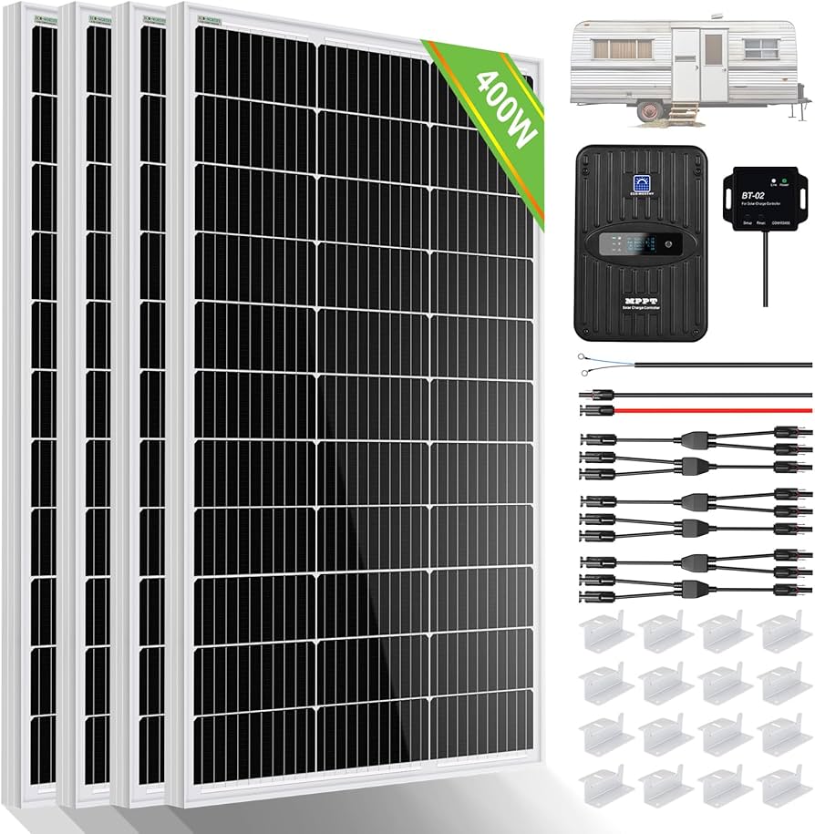 ECO-WORTHY 400W 12V Off-Grid Solar Panel Kit