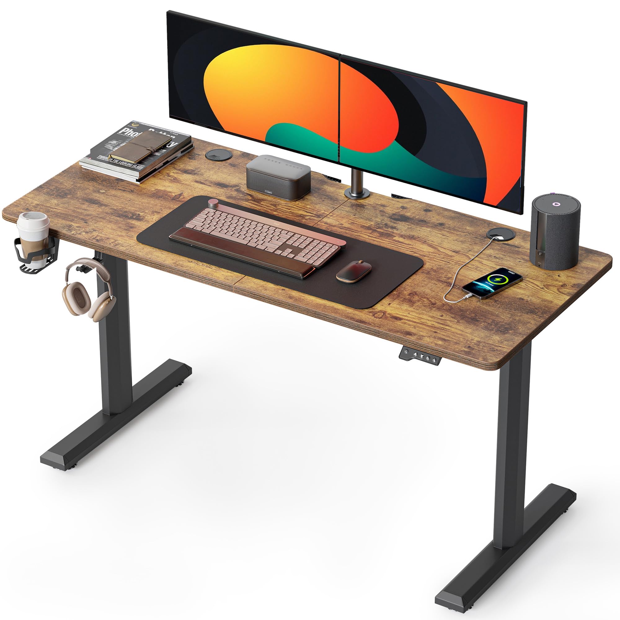 FEZIBO 55 x 24 Manual Standing Desk