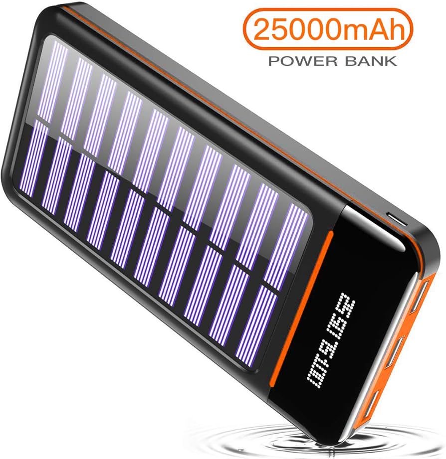 FosPower Solar Power Bank 25000mAh