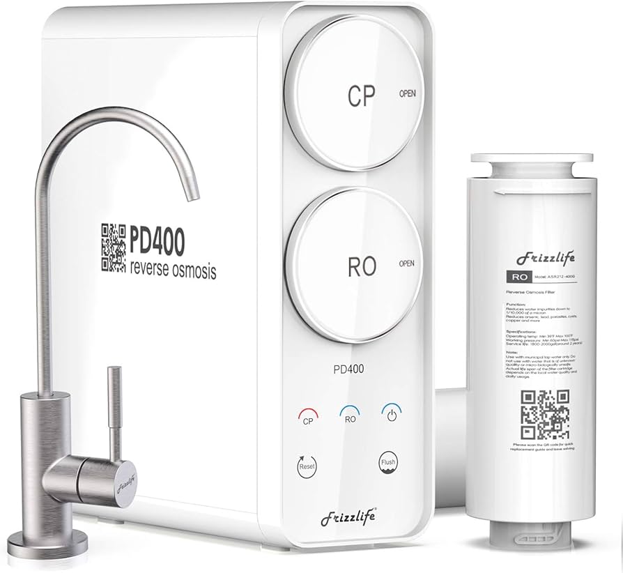 Frizzlife PD600 TAM3 8-Stage Tankless Reverse Osmosis Water Filter System