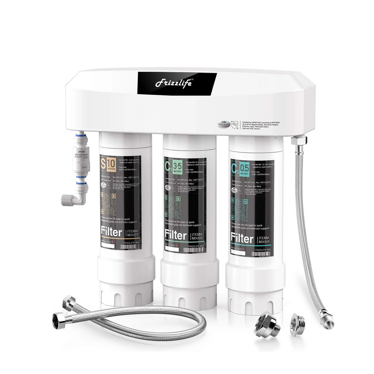 Frizzlife SK99 Reverse Osmosis Water Filter System with 6-Stage Superb Taste Mineral Alkaline Water Filtration
