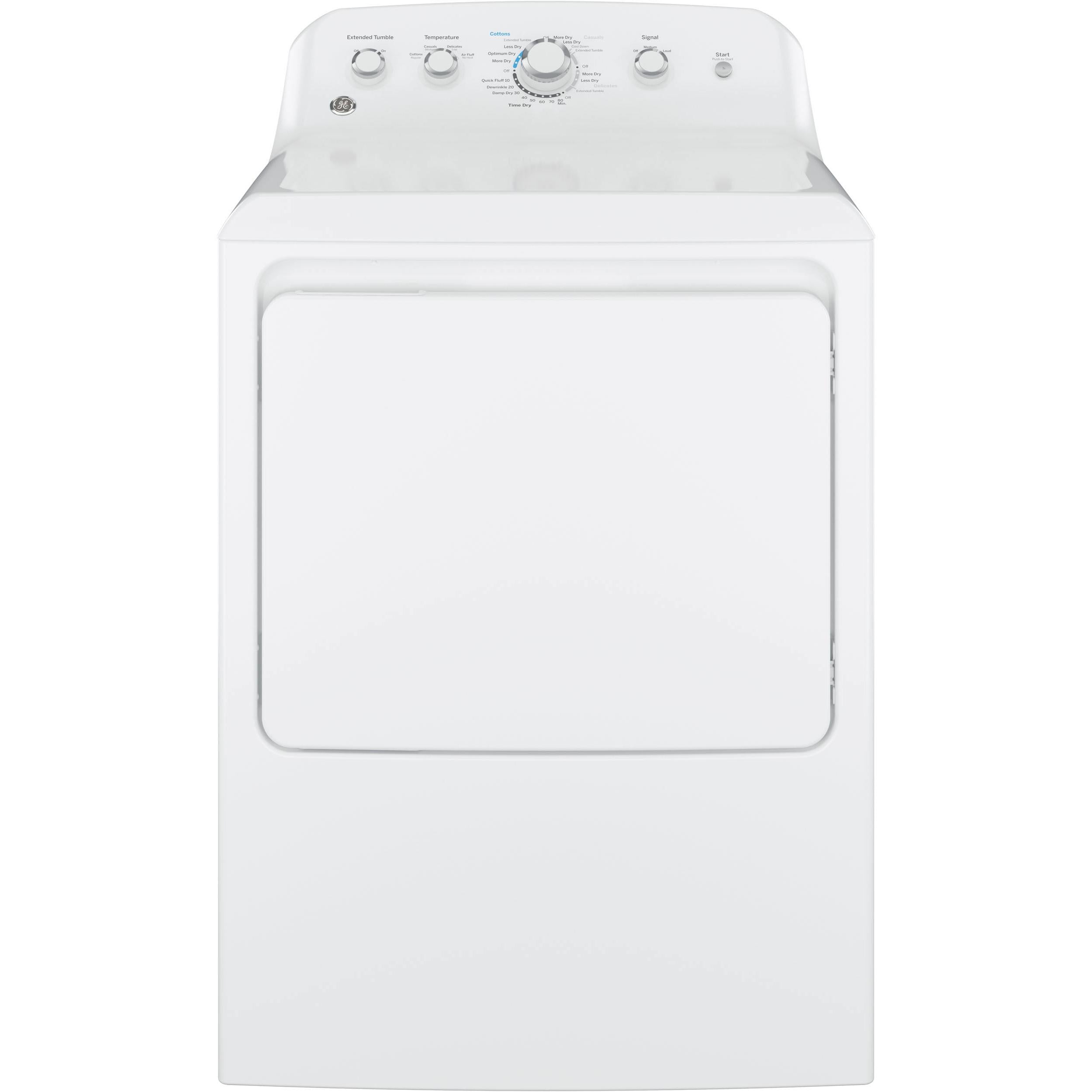 GE GTD42EASJWW 7.2 cu. ft. Top Load Electric Dryer