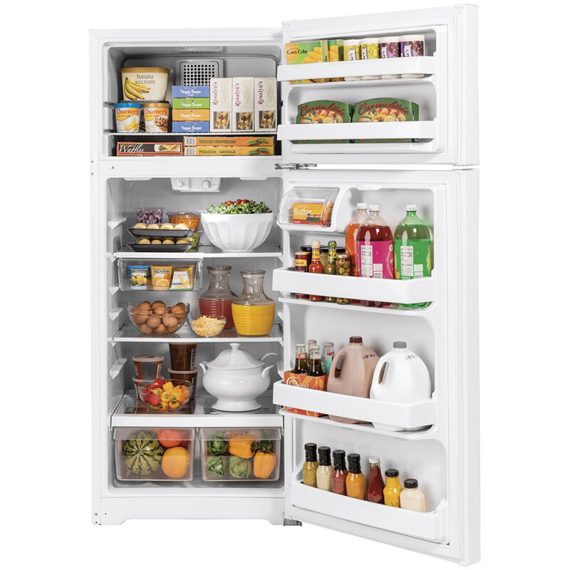 GE GTE18GTNRWW 17.5 cu. ft. Top-Freezer Refrigerator