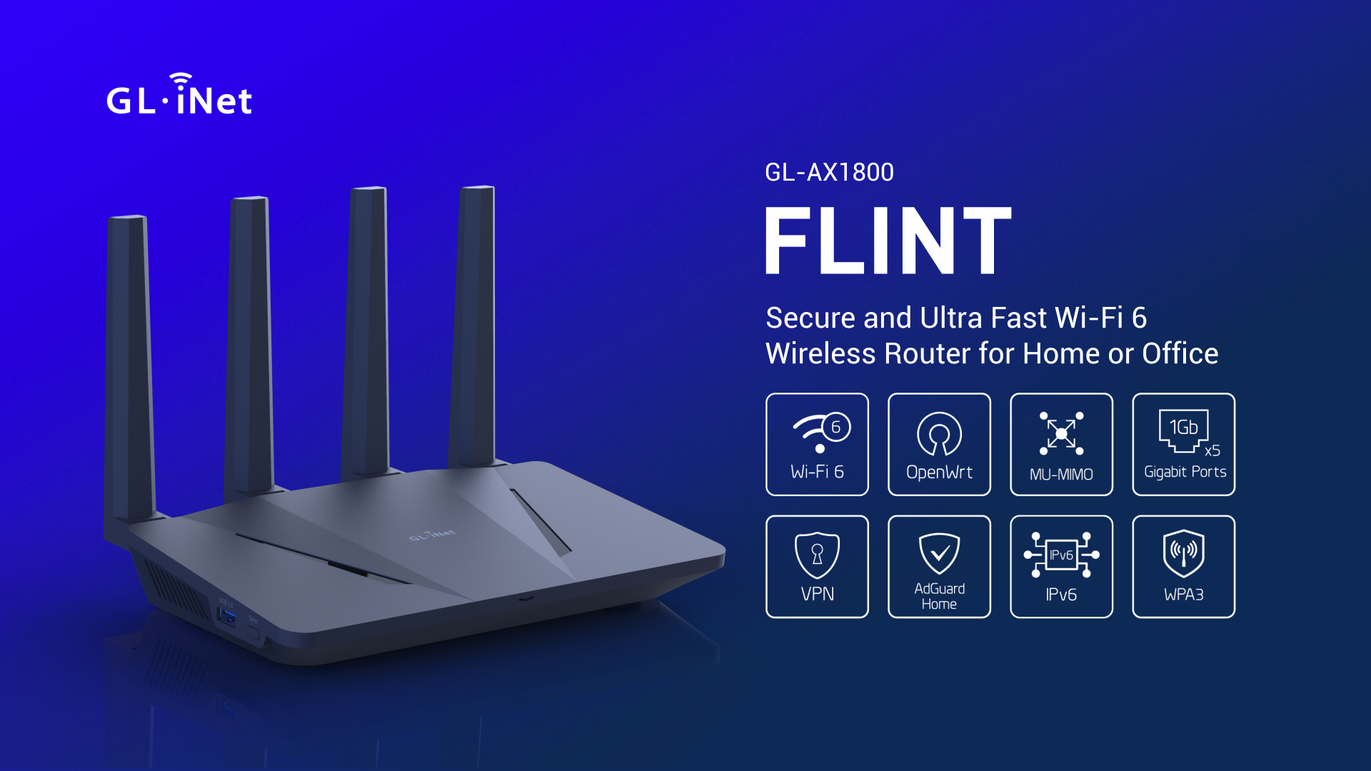 GL.iNet GL-AX1800 (Flint) Router