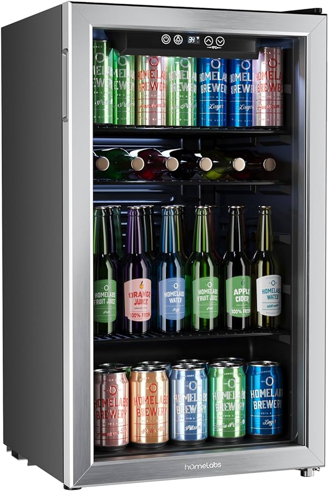 hOmeLabs Beverage Refrigerator Cooler 120 Can