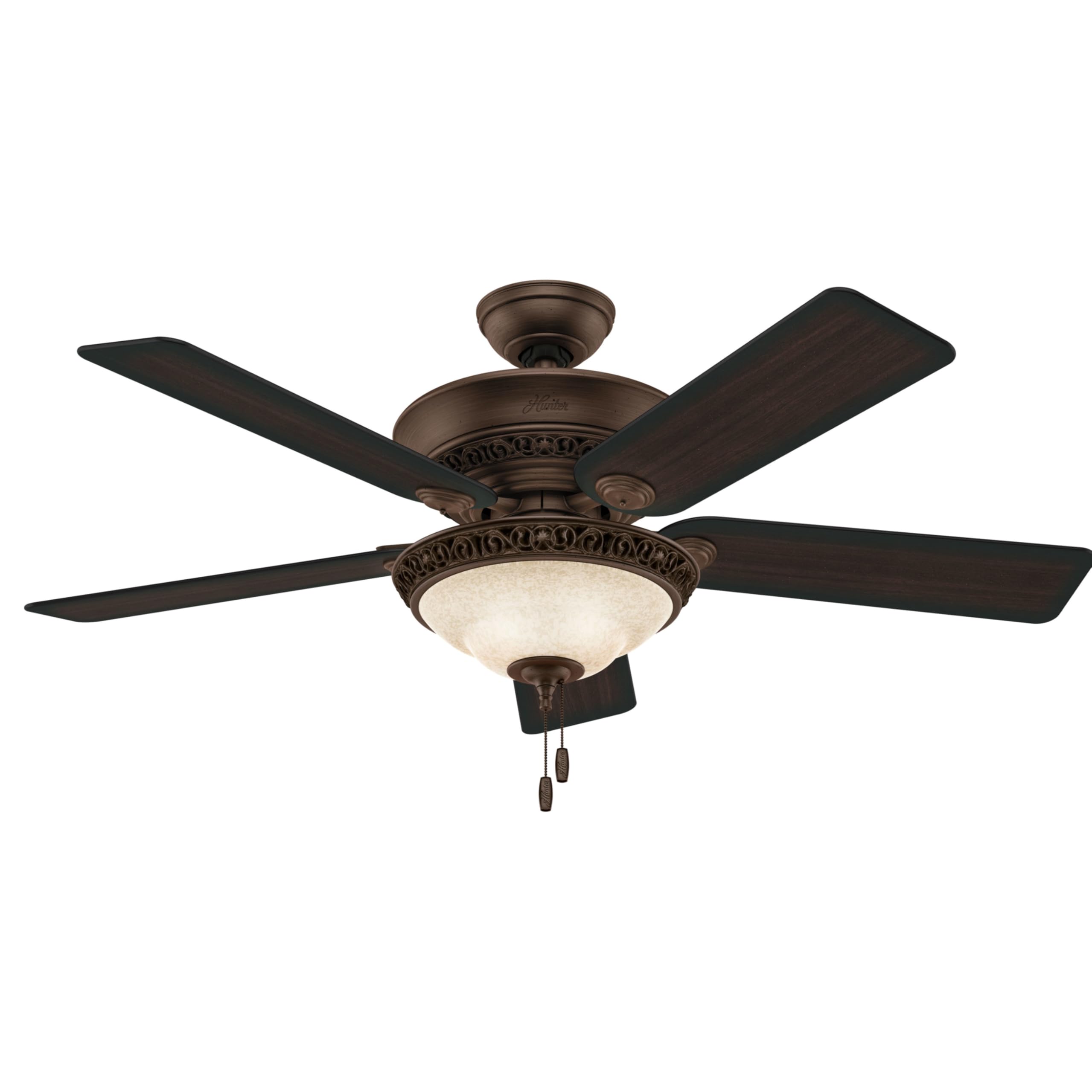 Hunter Cassius 52 inch Ceiling Fan with LED Light Kit and Pull Chain