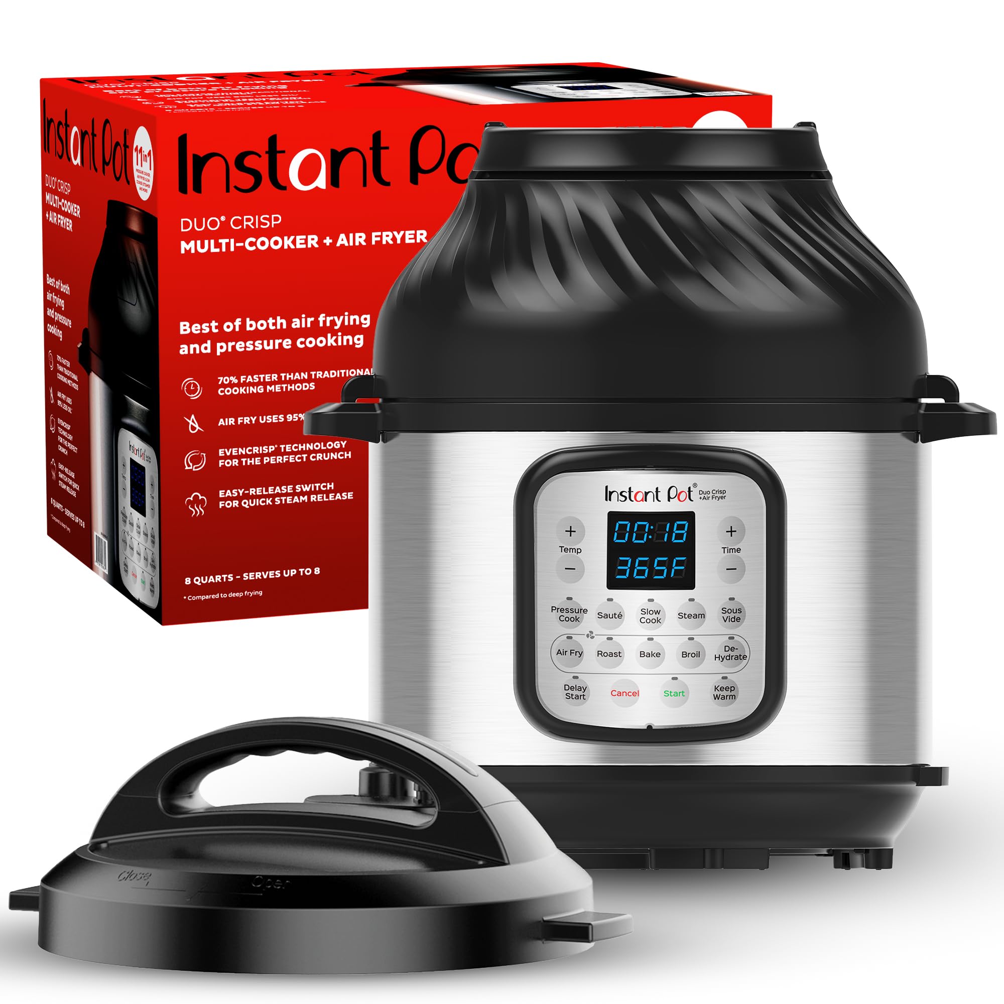 Instant Pot Duo Crisp + Air Fryer 6-Quart 11-in-1