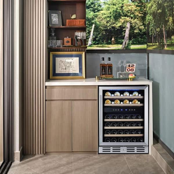 Kalamera 46 Bottle Dual Zone Wine Refrigerator