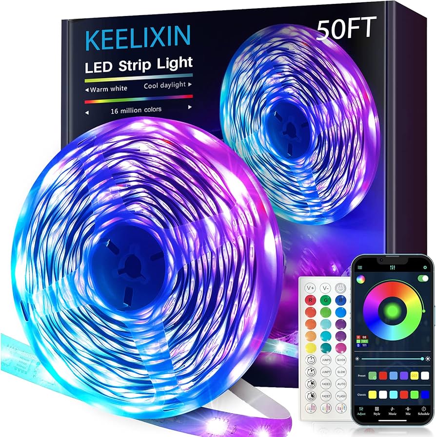 Liyifisy LED Strip Lights 50FT