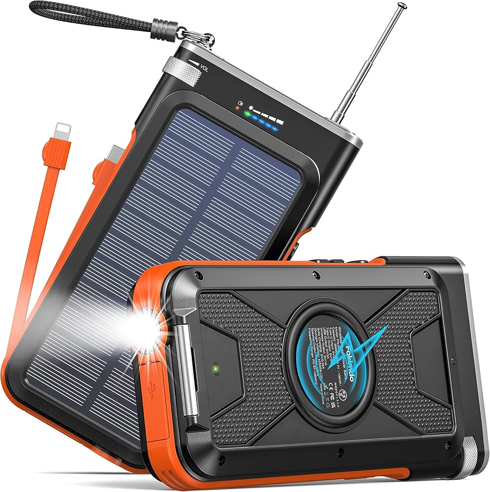 LUXCOMS Solar Power Bank 36800mAh