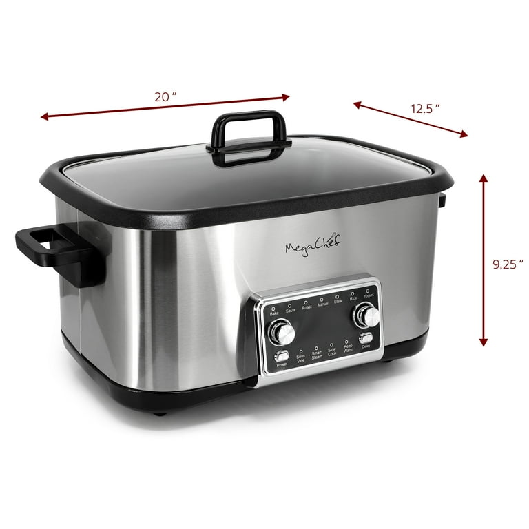 MEGACHEF 12-in-1 Pressure Cooker 8 Qt