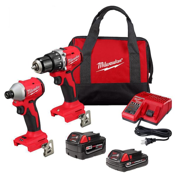 Milwaukee 2903-22 M18 Compact Brushless Hammer Drill Kit