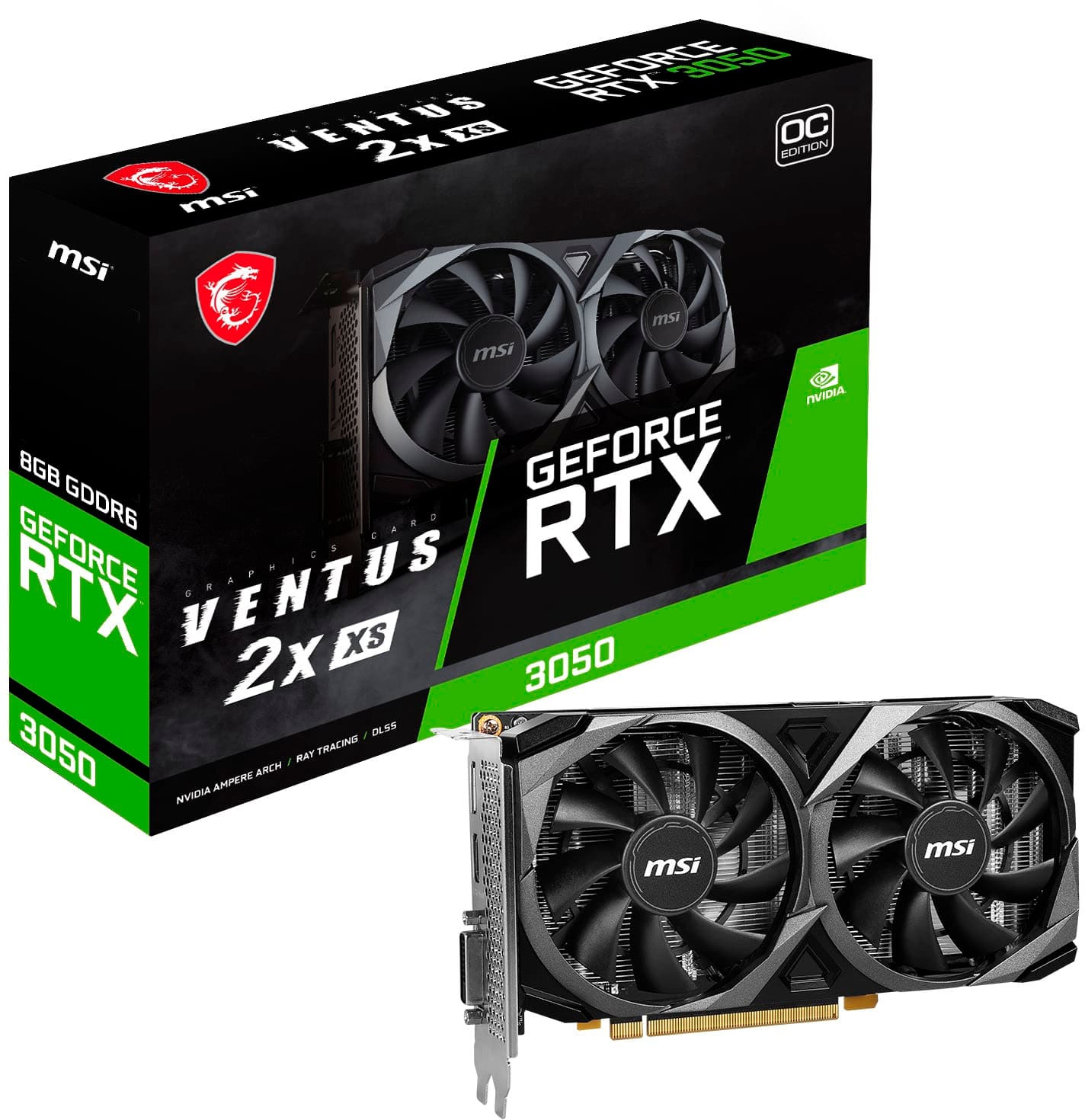 MSI GeForce RTX 3050 Ventus 2X 8G OC