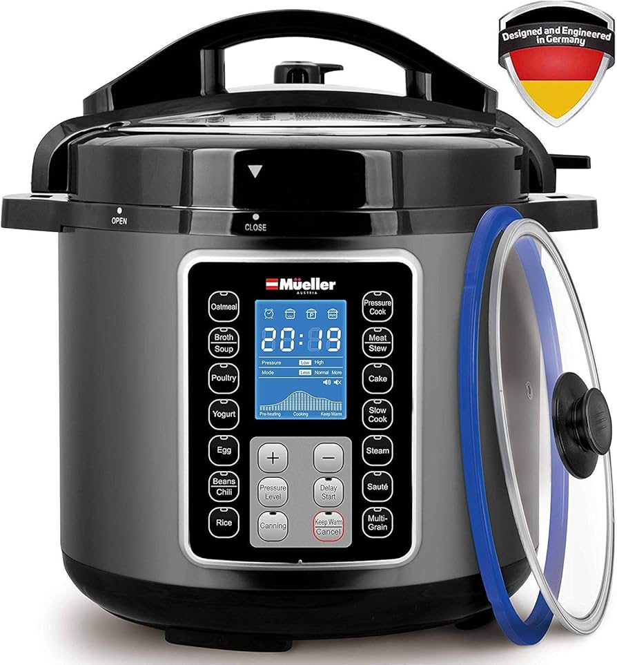 Mueller Multicooker 9-in-1 Pressure Cooker 6 Qt