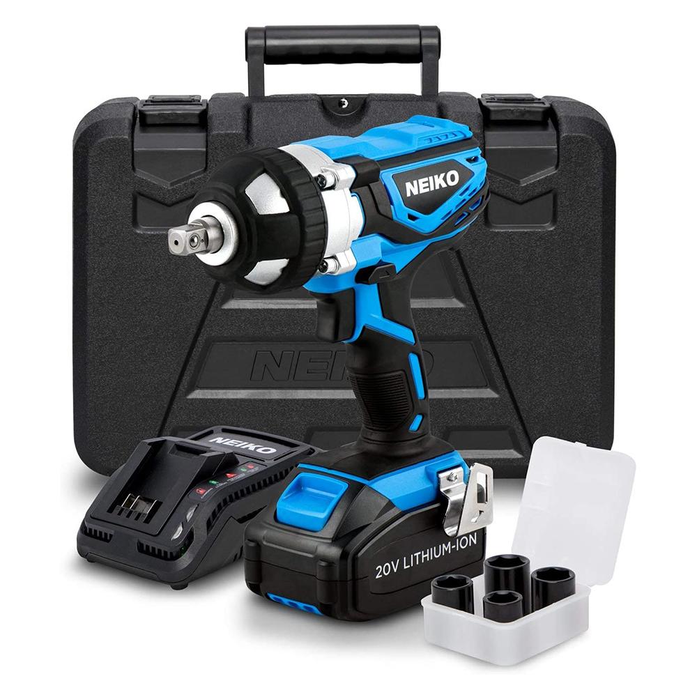 Neiko 20799A 21V Lithium-Ion Cordless Impact Wrench Kit