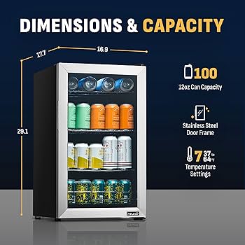 NewAir ABR-541 150 Can Beverage Refrigerator