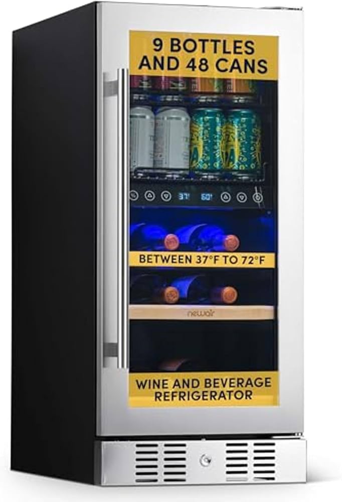 NewAir NRC150SS00 150 Can Dual Zone Beverage Cooler