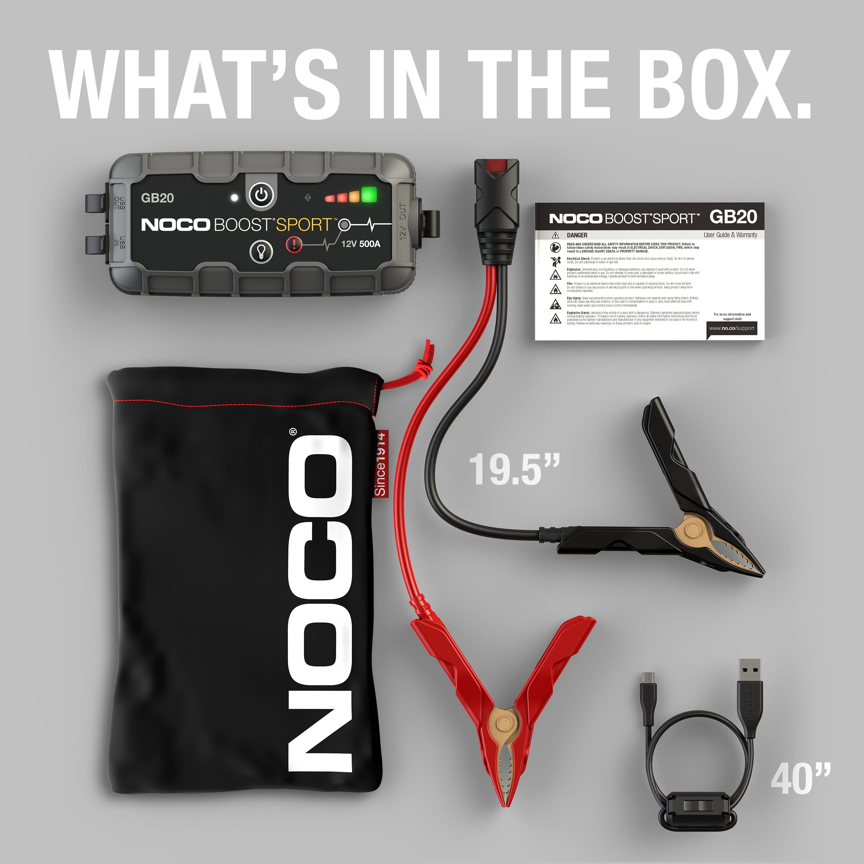 NOCO Boost GB30 500A Jump Starter