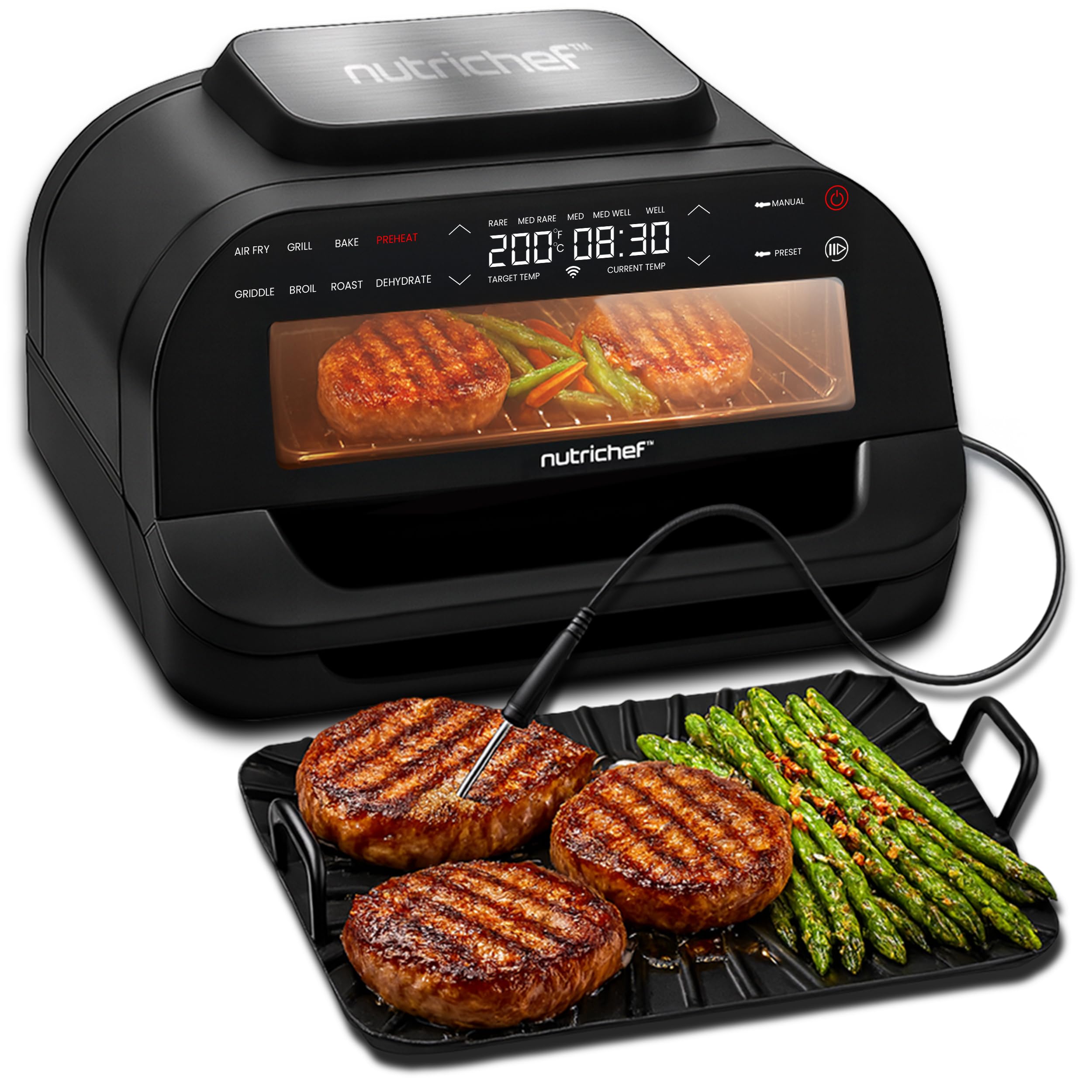 NutriChef PKGR38 Smokeless Indoor Grill