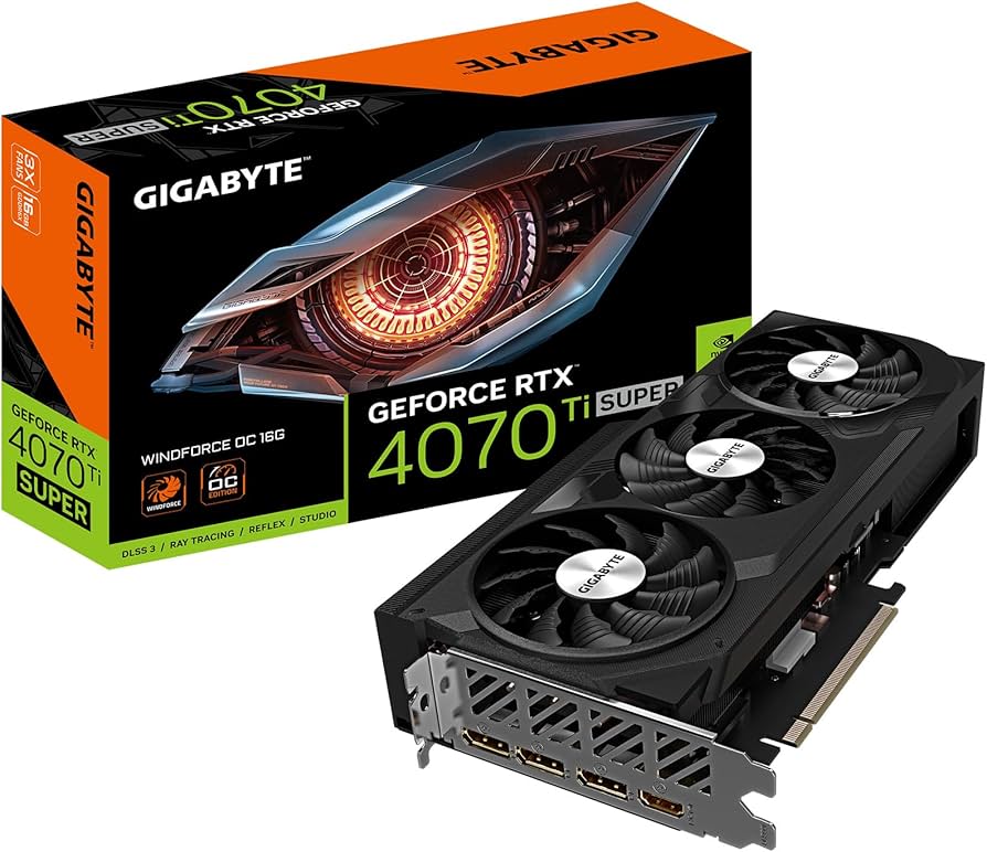 NVIDIA GeForce RTX 4070 Ti Super 16GB Gigabyte Windforce OC