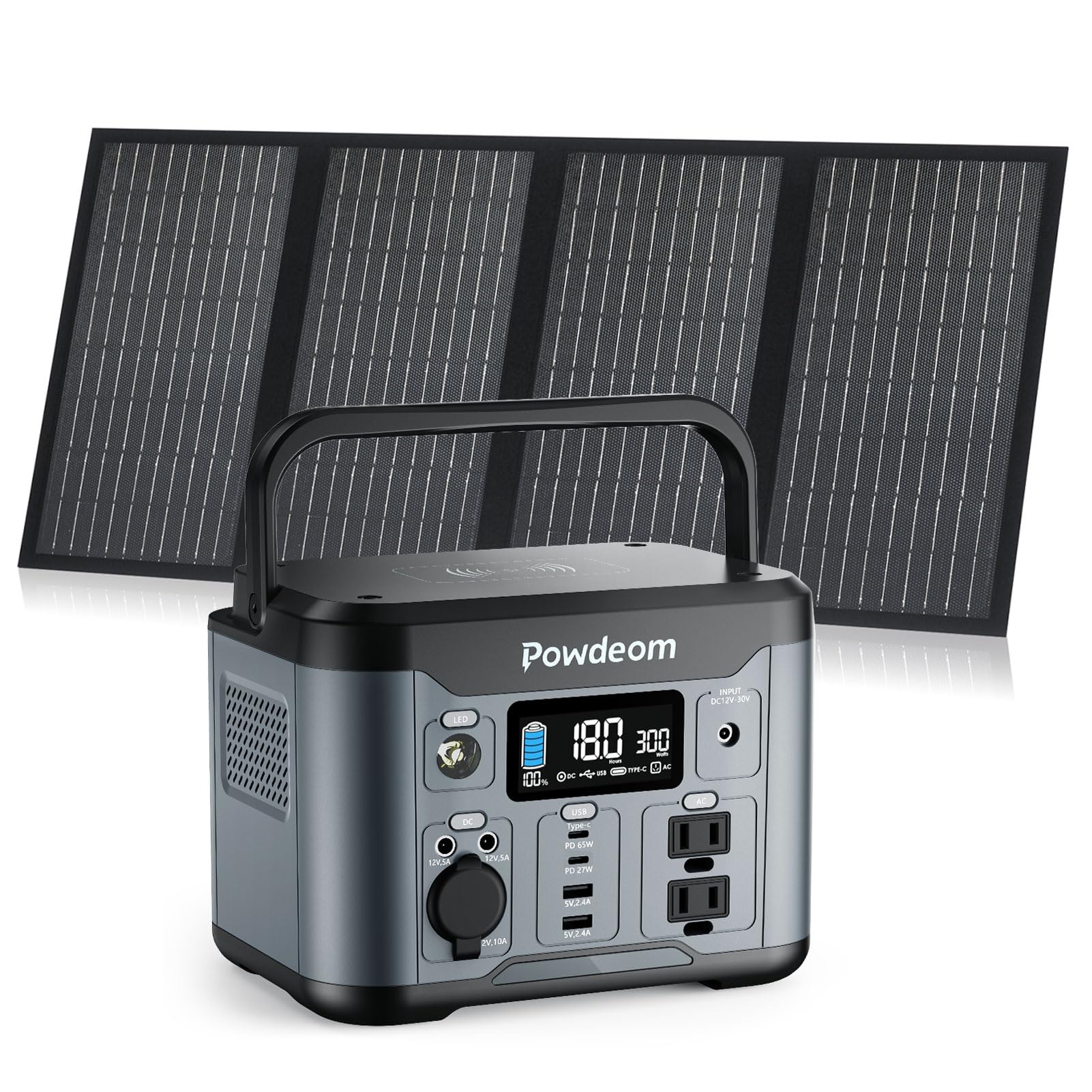Powdeom Solar Power Bank 26800mAh