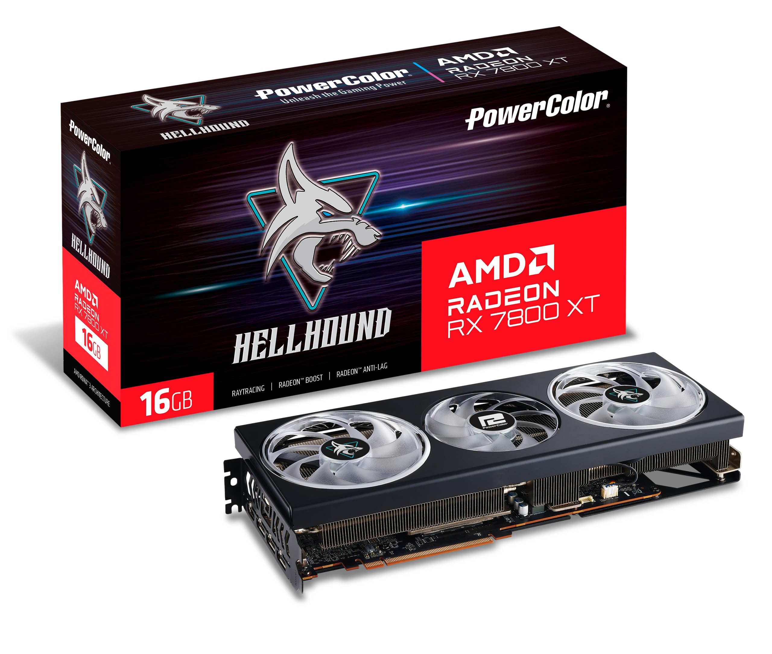 PowerColor Hellhound AMD Radeon RX 7800 XT 16GB GDDR6