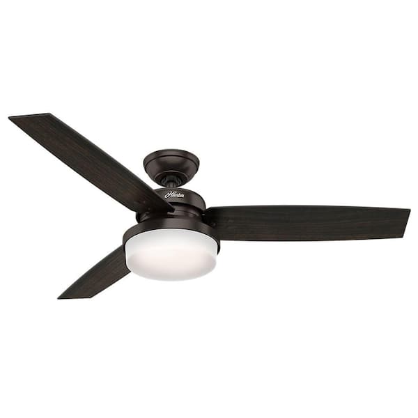 Promier 52 Inch Ceiling Fan with Dimmable LED Lights and Remote