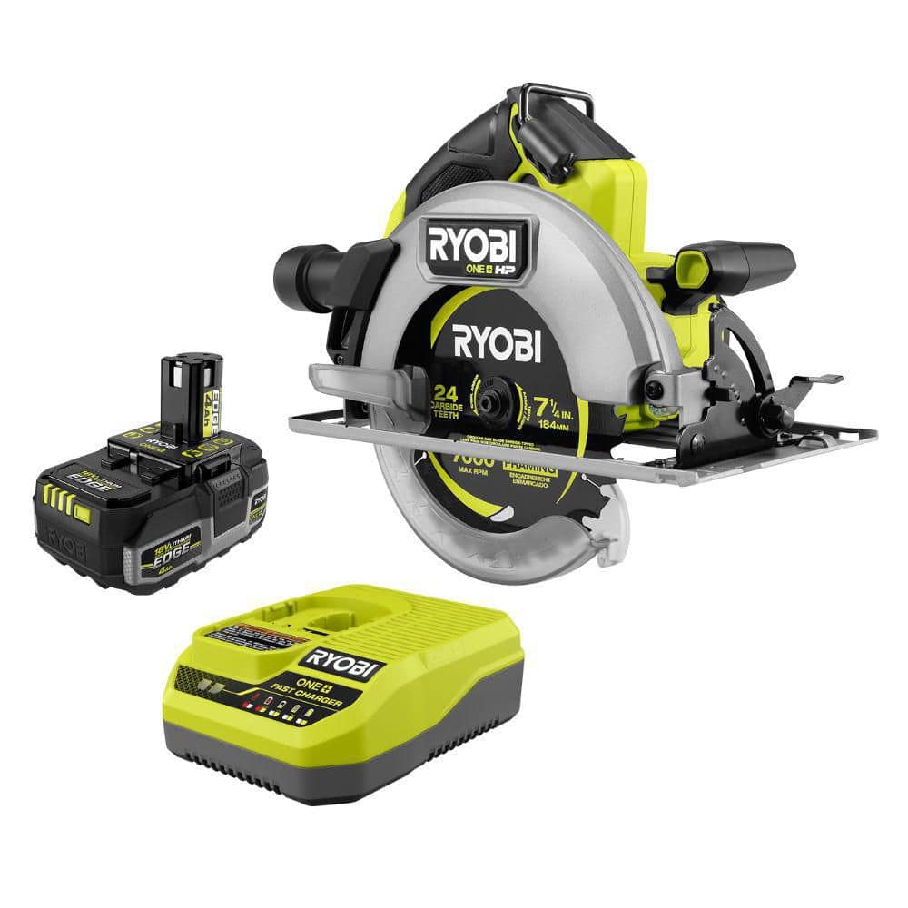 Ryobi 18V ONE+ HP Brushless 7-1/4 in. Cordless Circular Saw Kit (P508K)