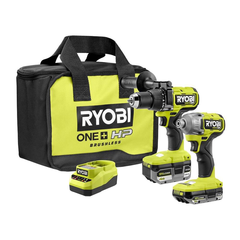 Ryobi P2520K2 18V ONE+ HP Brushless Impact Driver Kit