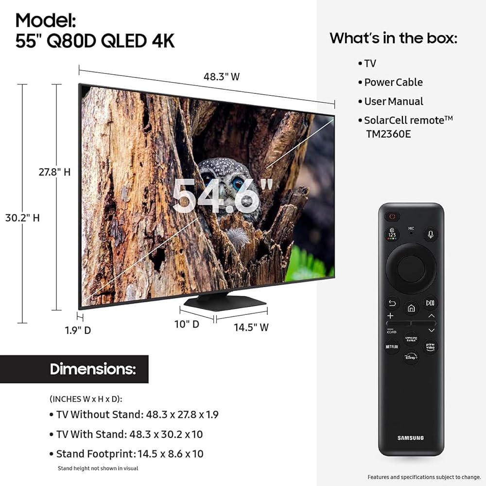 Samsung QN55Q80D QLED TV