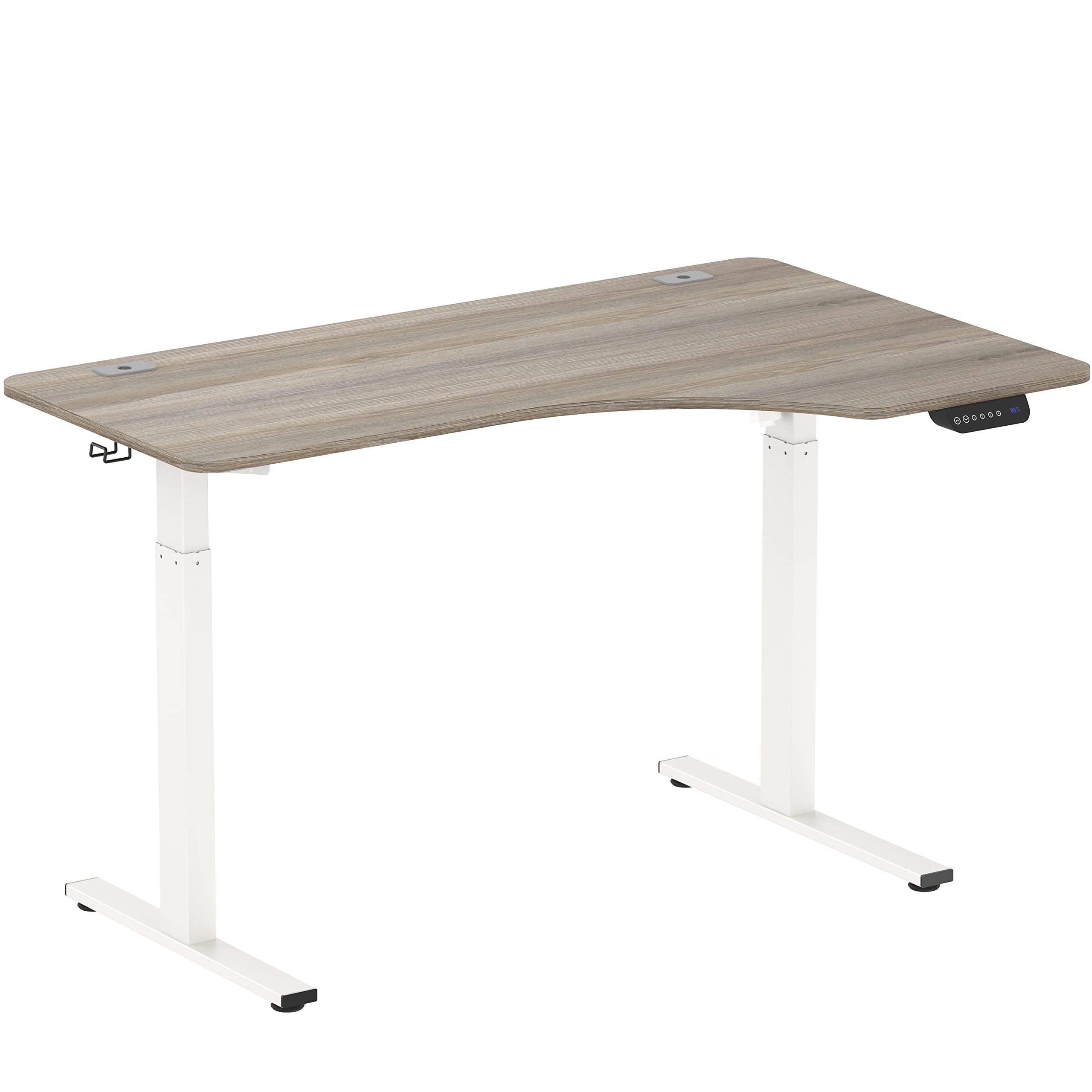 SHW Electric Height Adjustable L-Shaped Desk 51x51
