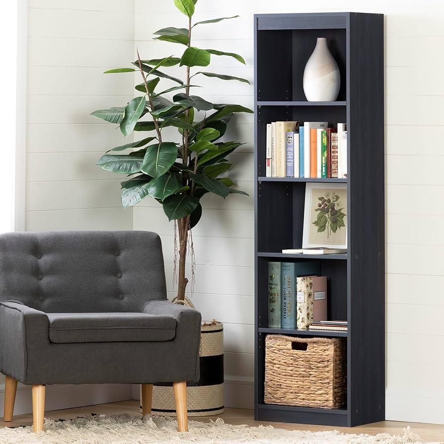 South Shore Axess 5-Shelf Bookcase, Coffee