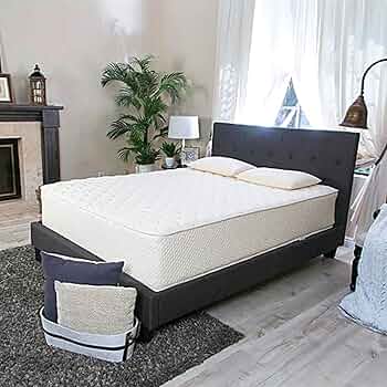 Spindle Mattress 9 Inch 100% Natural Latex Mattress, Queen