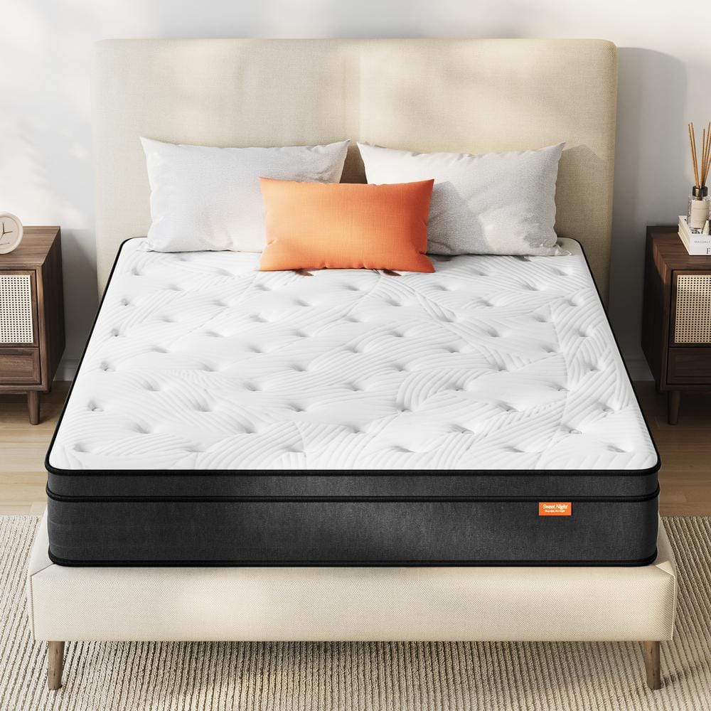 Sweetnight 12 Inch Gel Memory Foam Hybrid Pillow Top Mattress