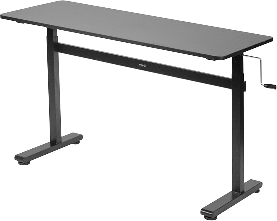 VIVO Manual Crank Standing Desk 55 x 24