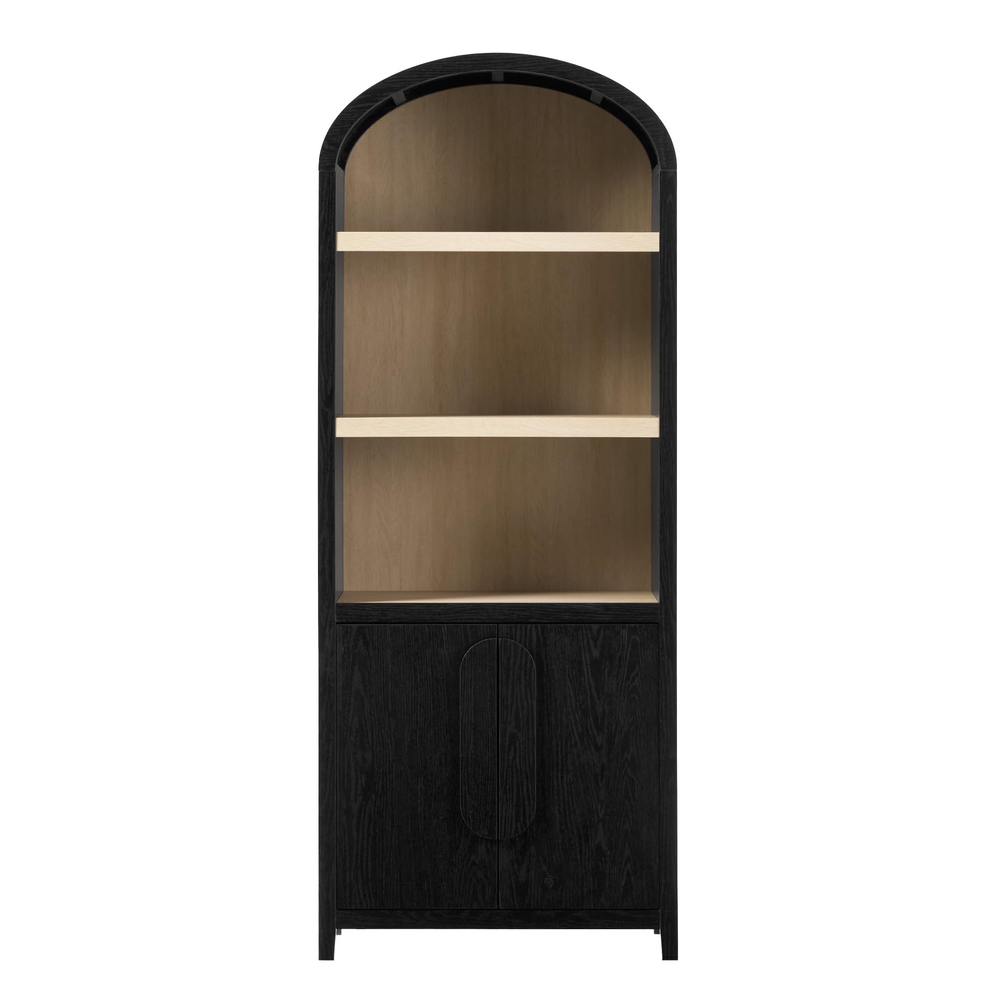 Walker Edison Modern 6 Shelf Bookcase, Black