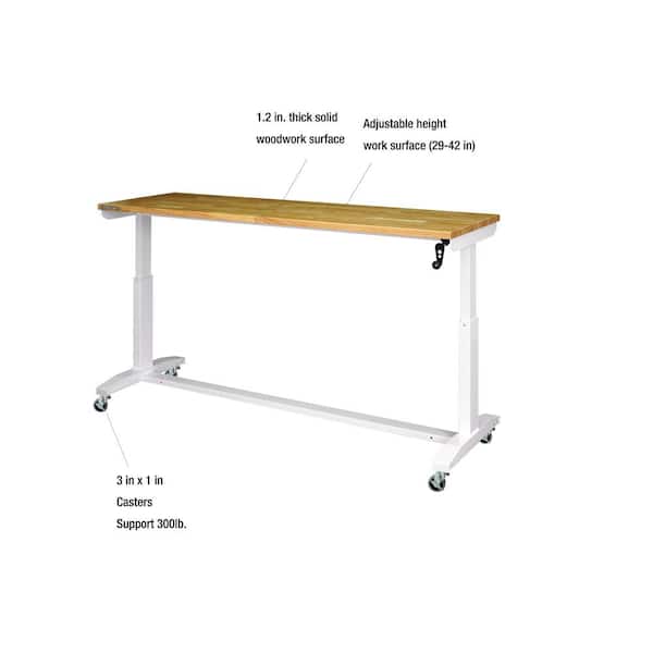 WORKPRO 72 x 24 Inch Adjustable Workbench