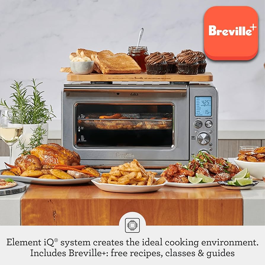 **Breville Smart Oven Air Fryer Pro** claims the top spot as the *best toaster oven of 2025* due to its unmatched versatility and performance. With 13 cooking functions—including air frying, dehydrating, and slow cooking—this powerhouse handles everything from morning toast to full roasts. Its Element iQ system ensures precise temperature control across five independent quartz heating elements, delivering consistent results. The spacious interior fits a 14-pound turkey or a 12-inch pizza, making it ideal for families. During testing, we were impressed by its crispy air-fried results and intuitive LCD interface. **Pros**: Exceptional cooking precision, large capacity, sleek stainless steel design. **Cons**: Higher price point and larger footprint. If you’re seeking a do-it-all appliance, this Breville model