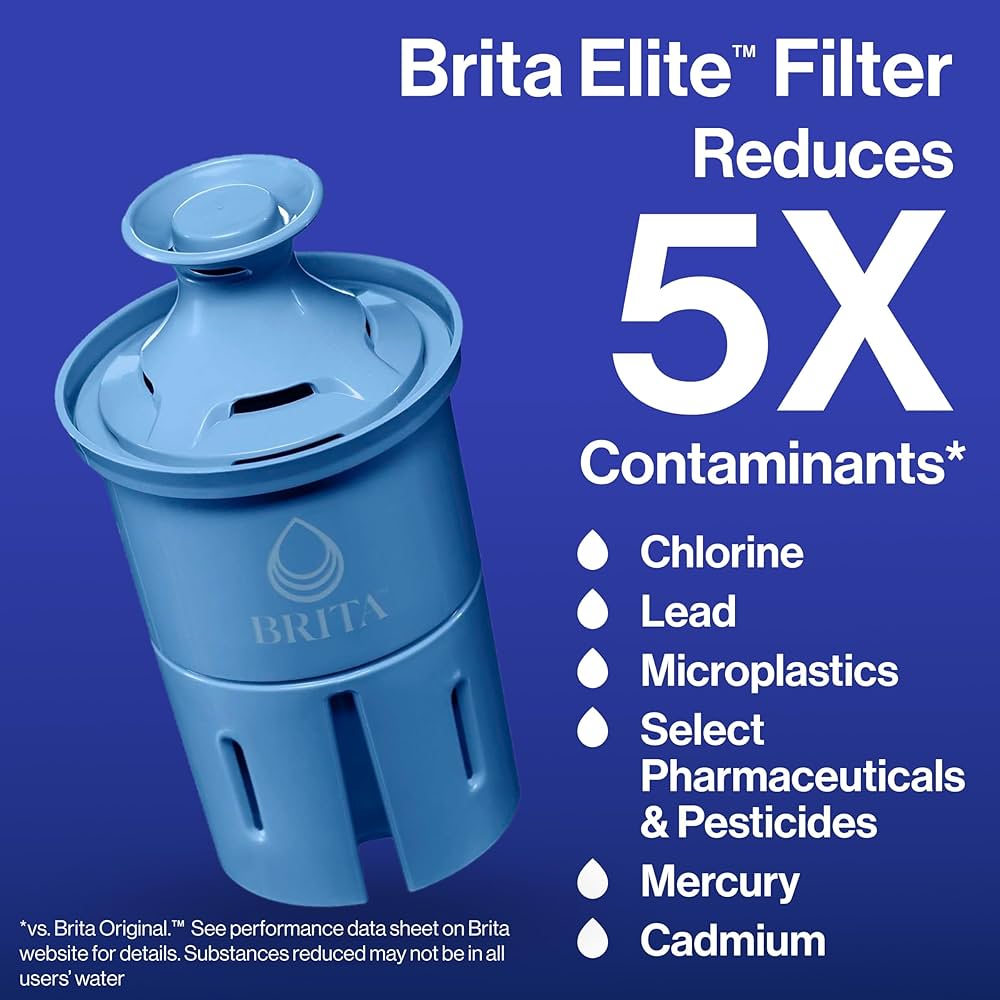 **Brita Longlast+ Elite Water Filter Pitcher** takes the top spot as the best water filter of 2025 for its unbeatable combination of performance and convenience. Designed for larger households, this pitcher