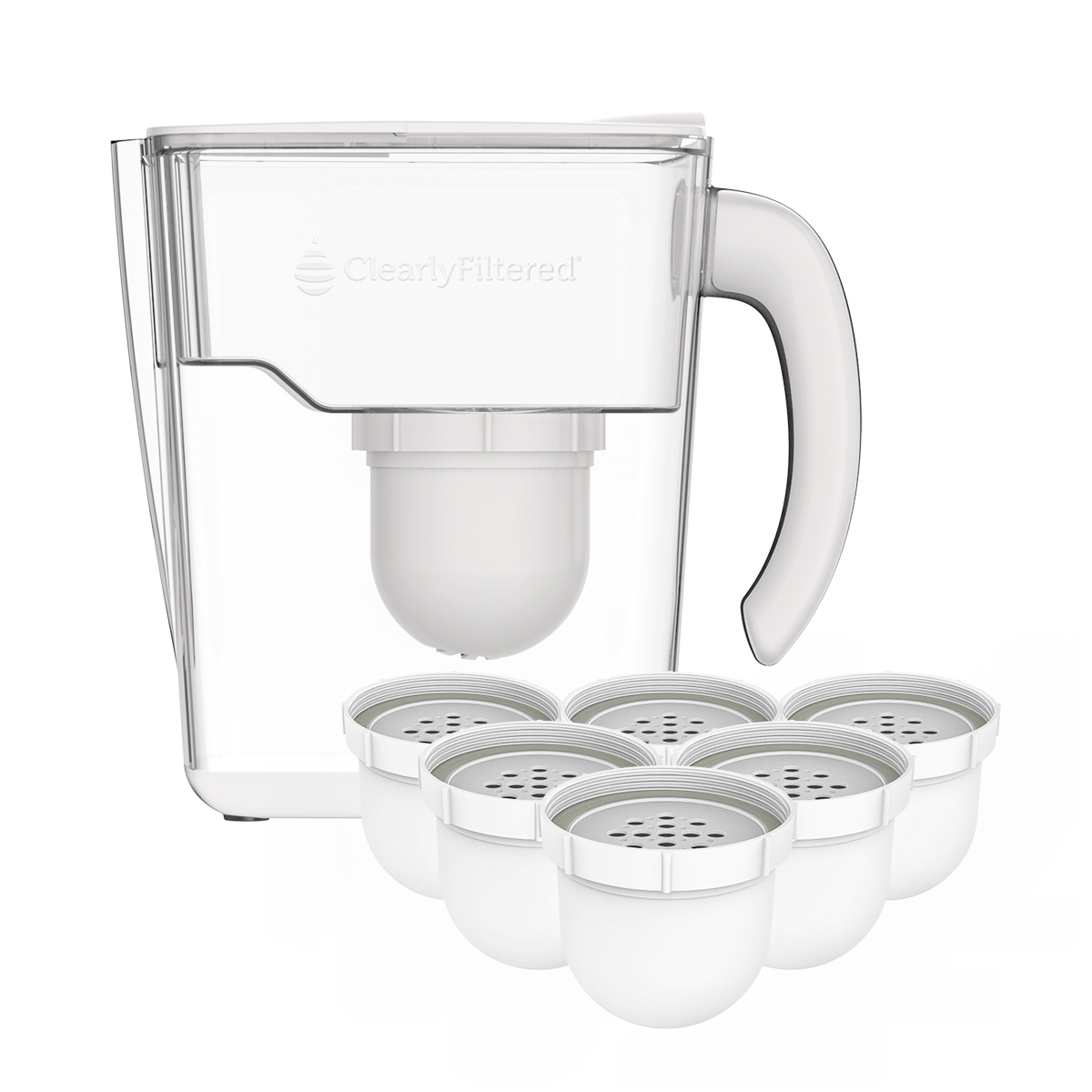 **Clearly Filtered Water Pitcher** rounds out our list with its advanced filtration capabilities. Designed to remove over 365 contaminants—including fluoride, lead, and pharmaceuticals—it holds 10 cups and